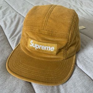 Supreme corduroy croc strap camp cap